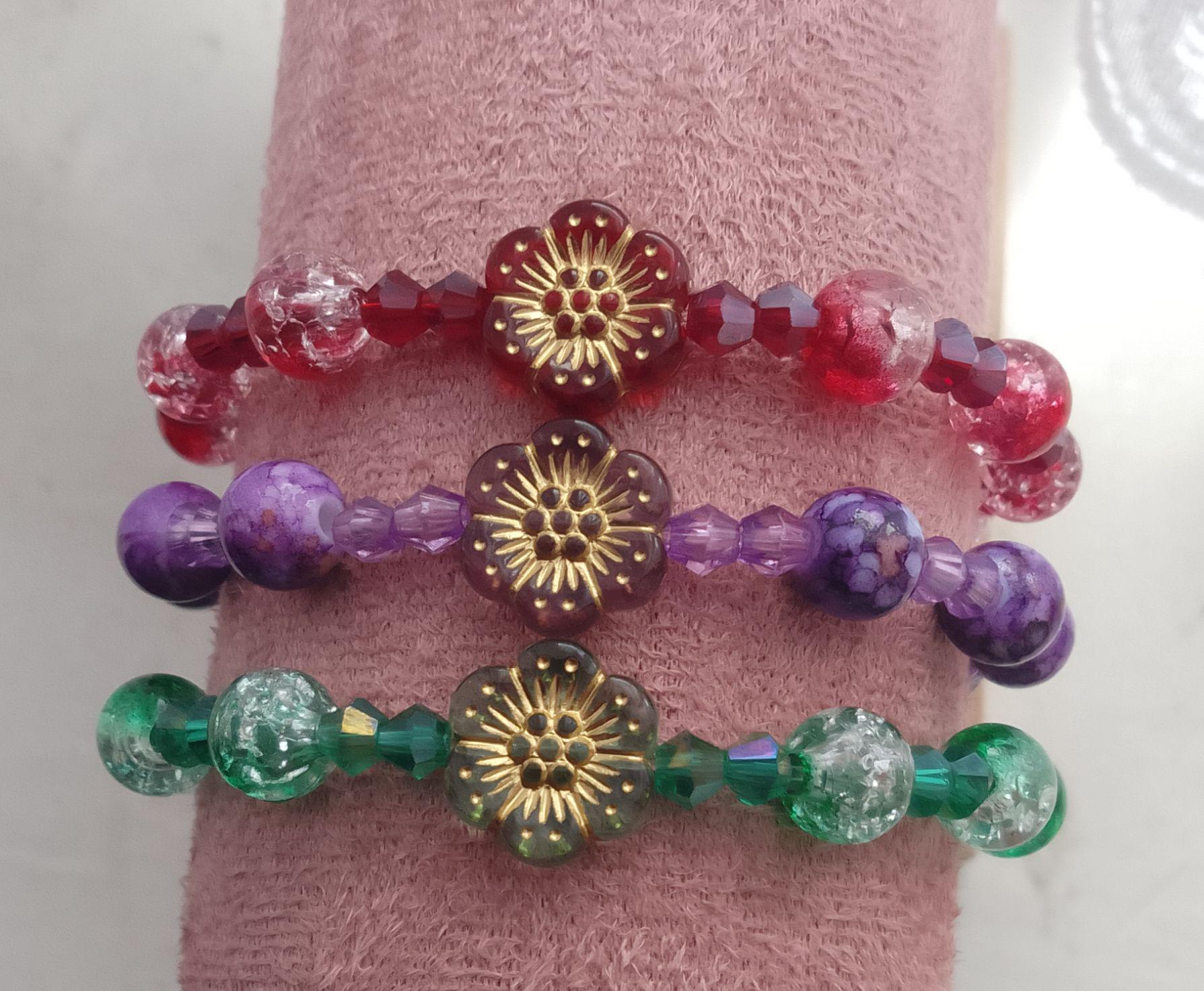 Flower Beaded Bracelets