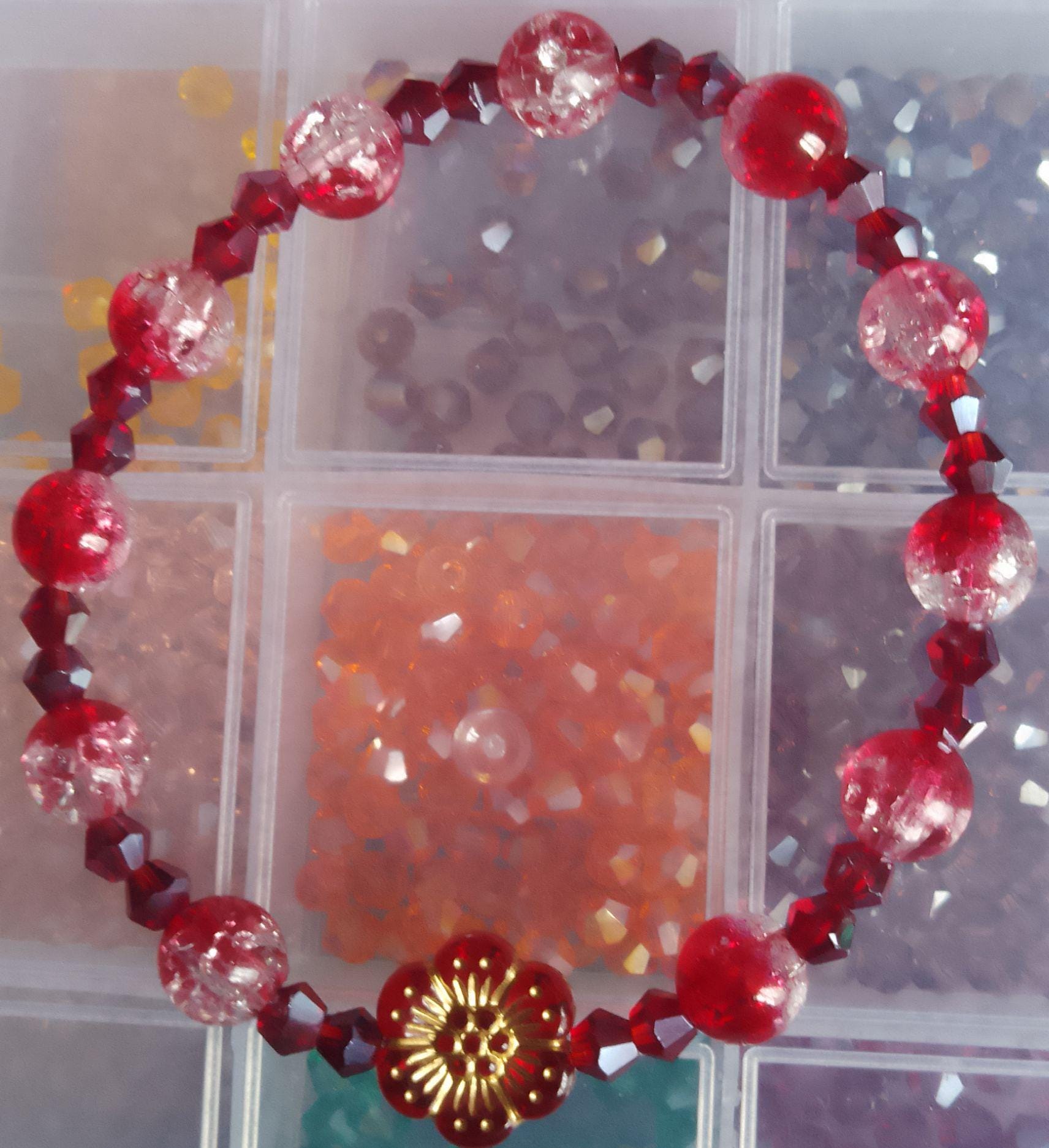 Flower Beaded Bracelets