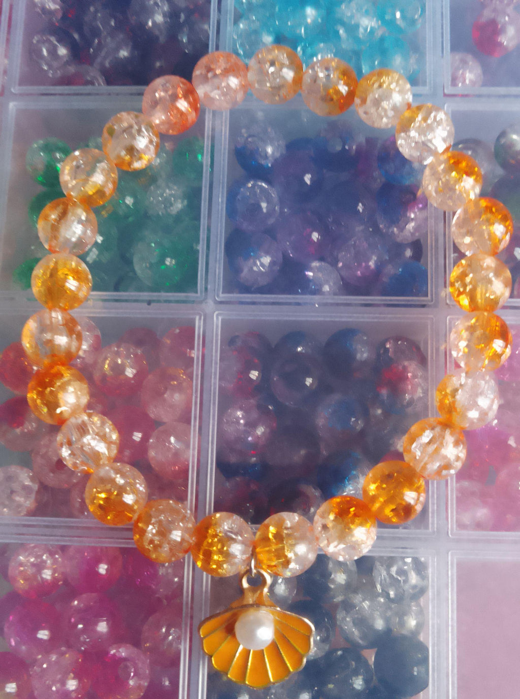 Pearl Seashell Charm Bracelets