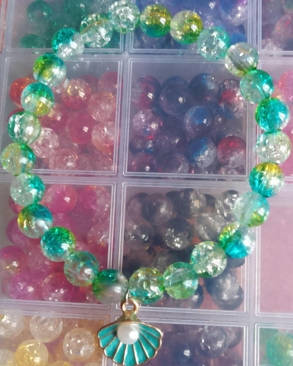 Pearl Seashell Charm Bracelets