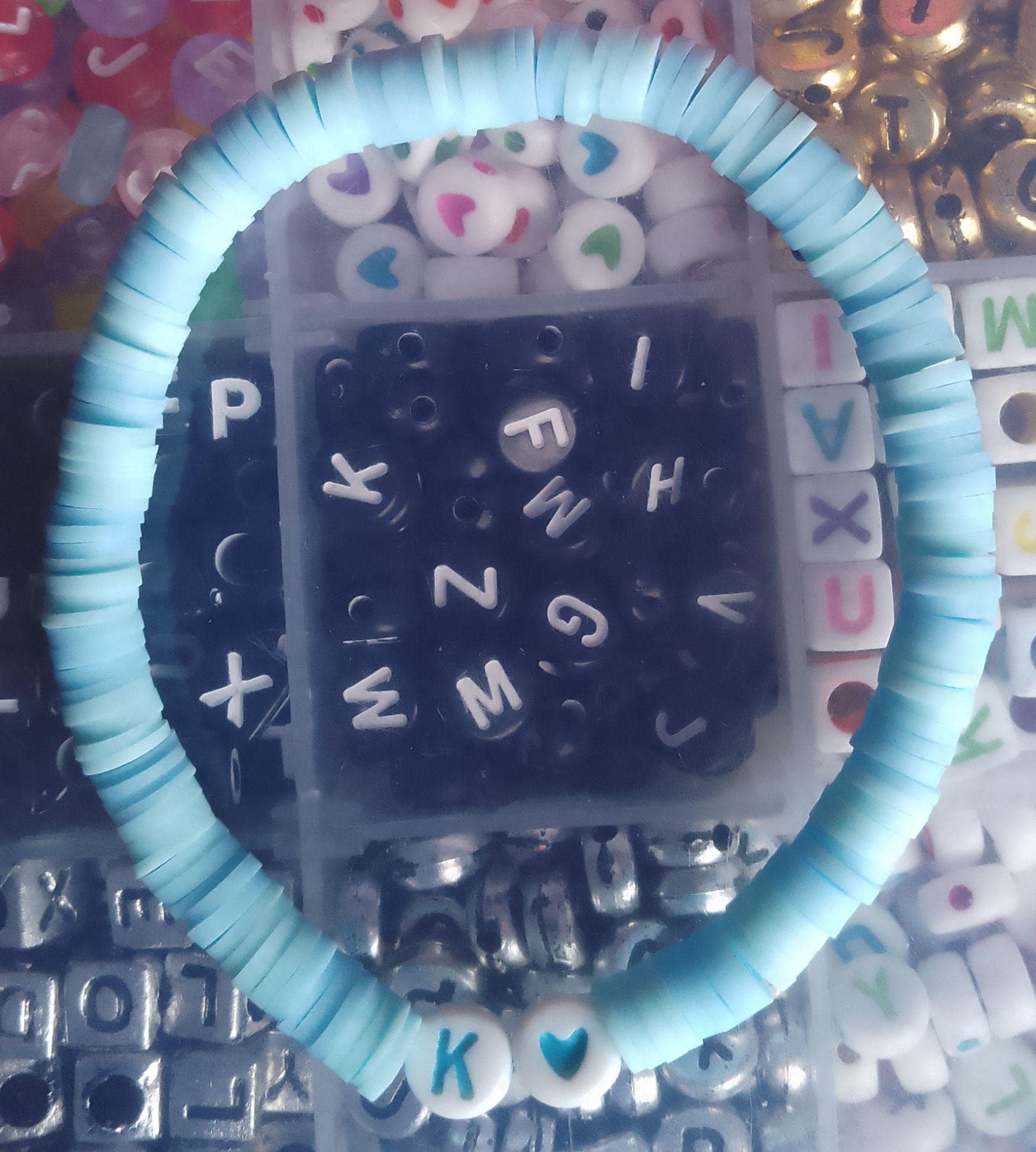 Barbie and Ken Inspired Clay Bead Bracelets