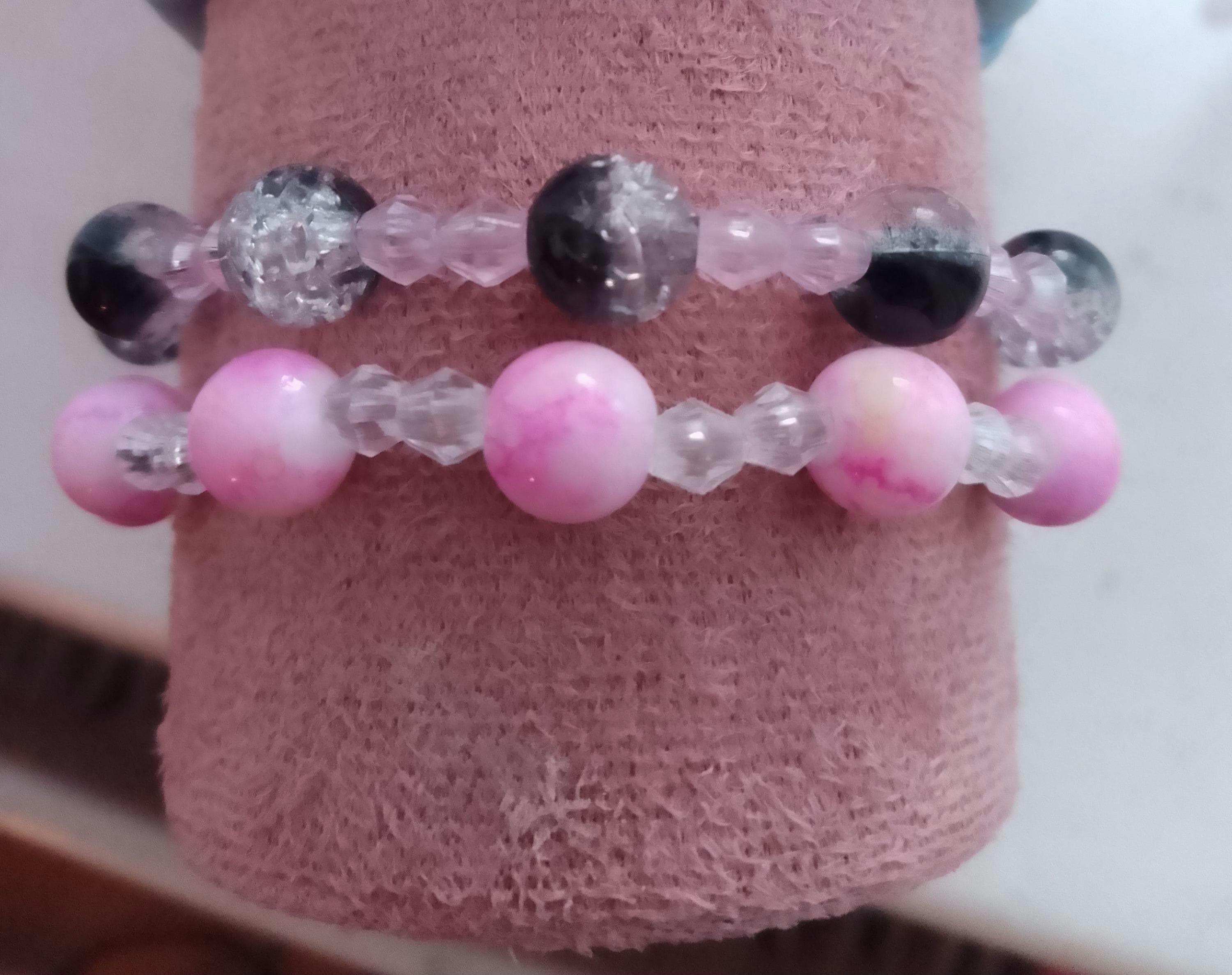 Kuromi and My Melody Inspired Beaded Bracelets