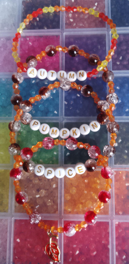 Autumn Themed Beaded Bracelets