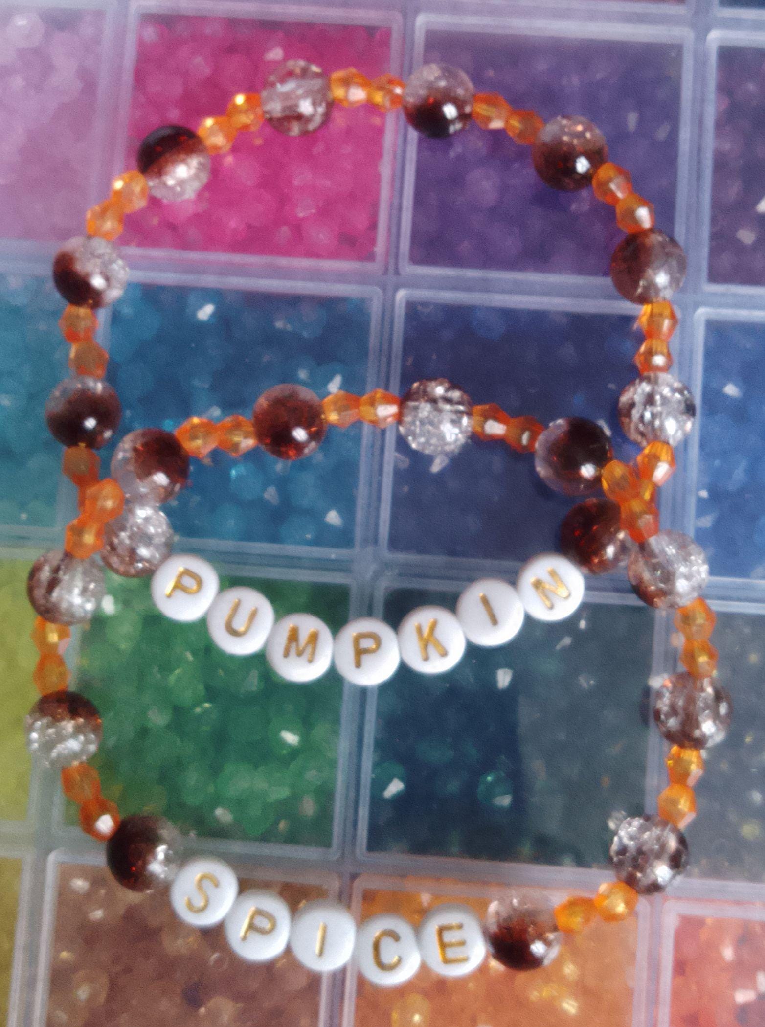 Autumn Themed Beaded Bracelets