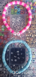 Barbie and Ken Inspired Clay Bead Bracelets