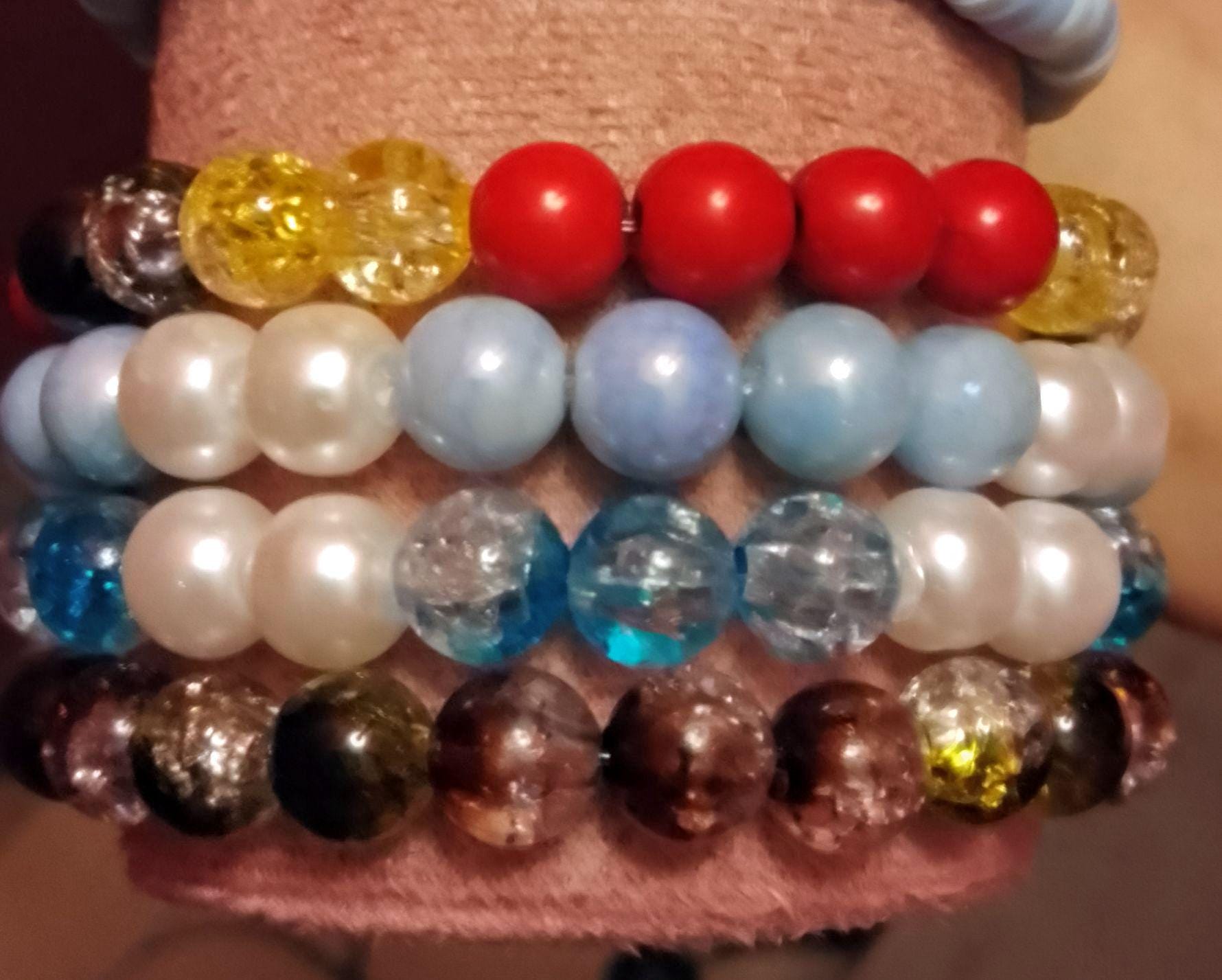Cars Movie Inspired Beaded Bracelets