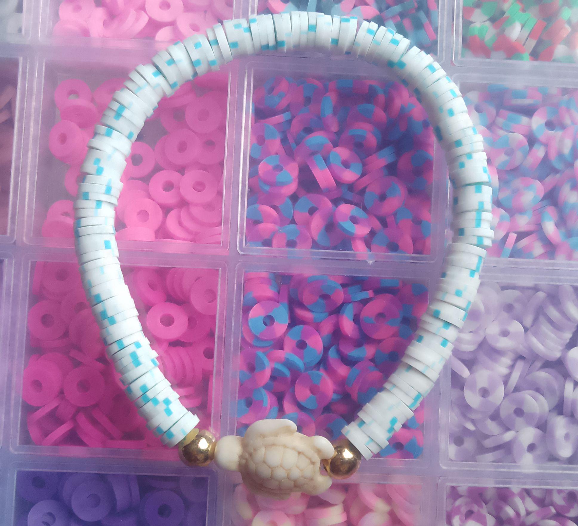 Turtle Clay Bead Bracelets