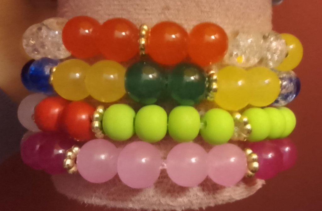 Super Mario Inspired Beaded Bracelets