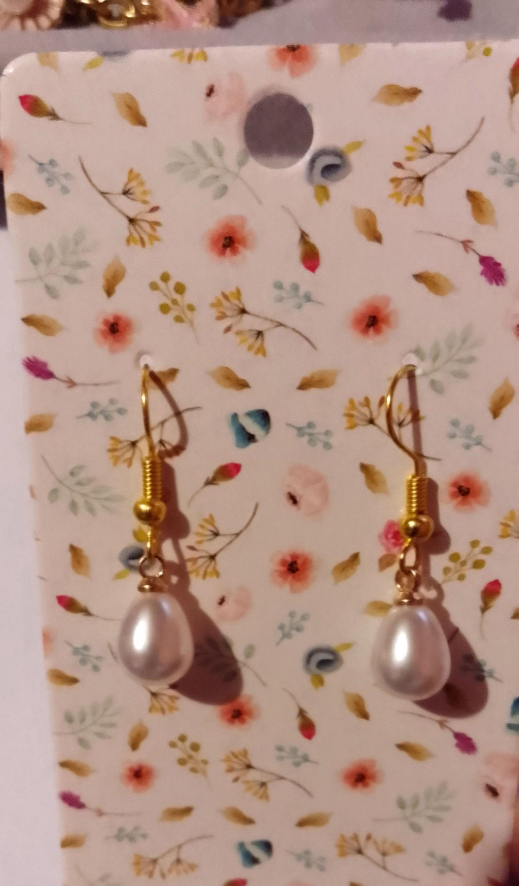 Handmade Drop Pearl Earrings