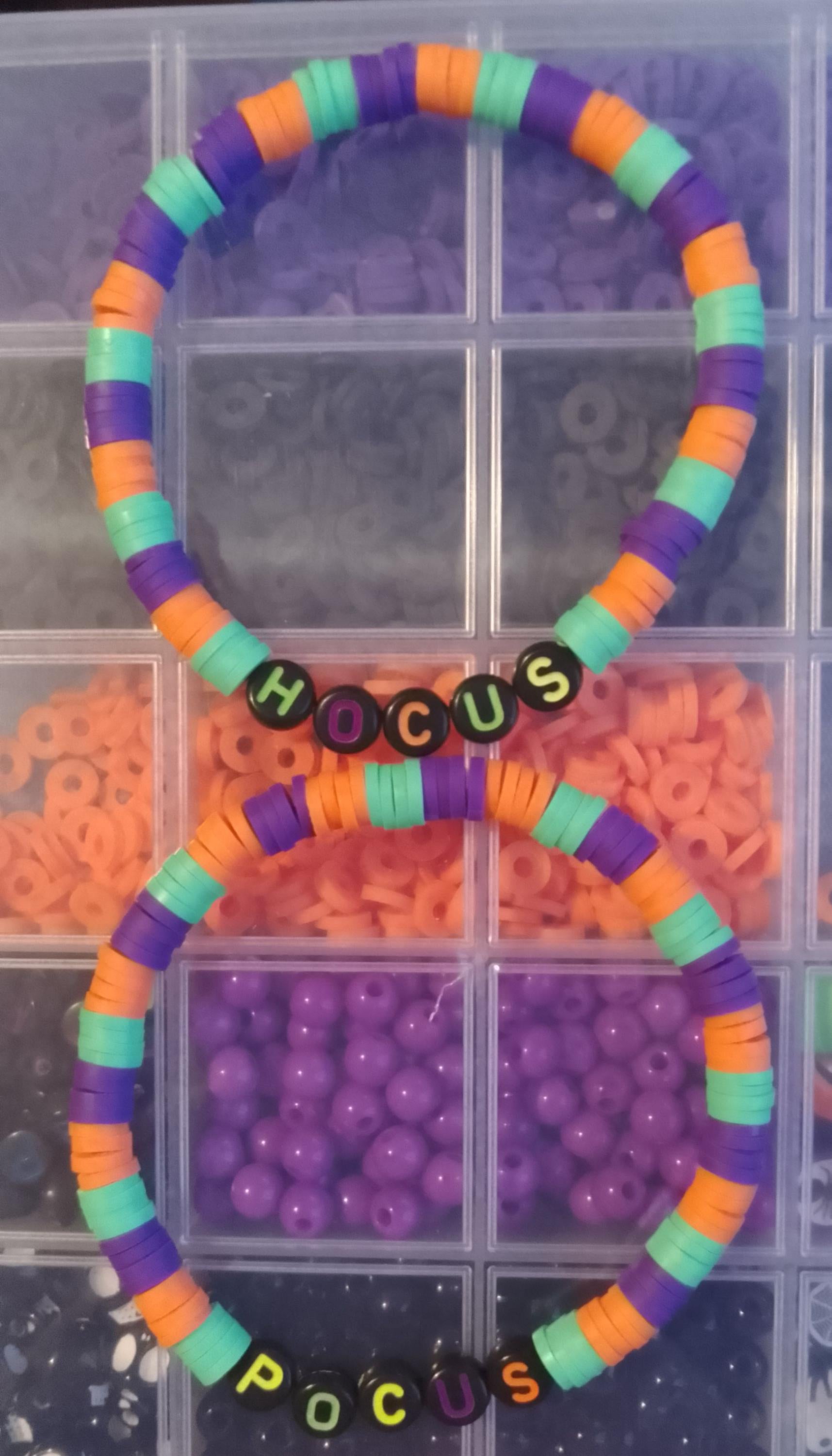 Halloween Themed Clay Bead Bracelets