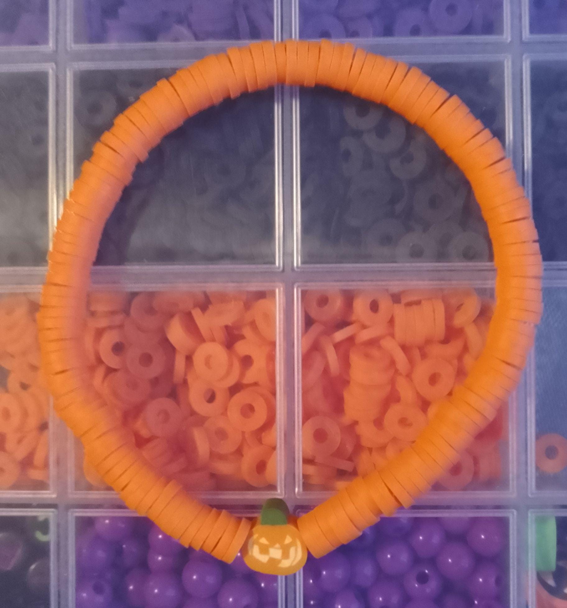 Halloween Themed Clay Bead Bracelets