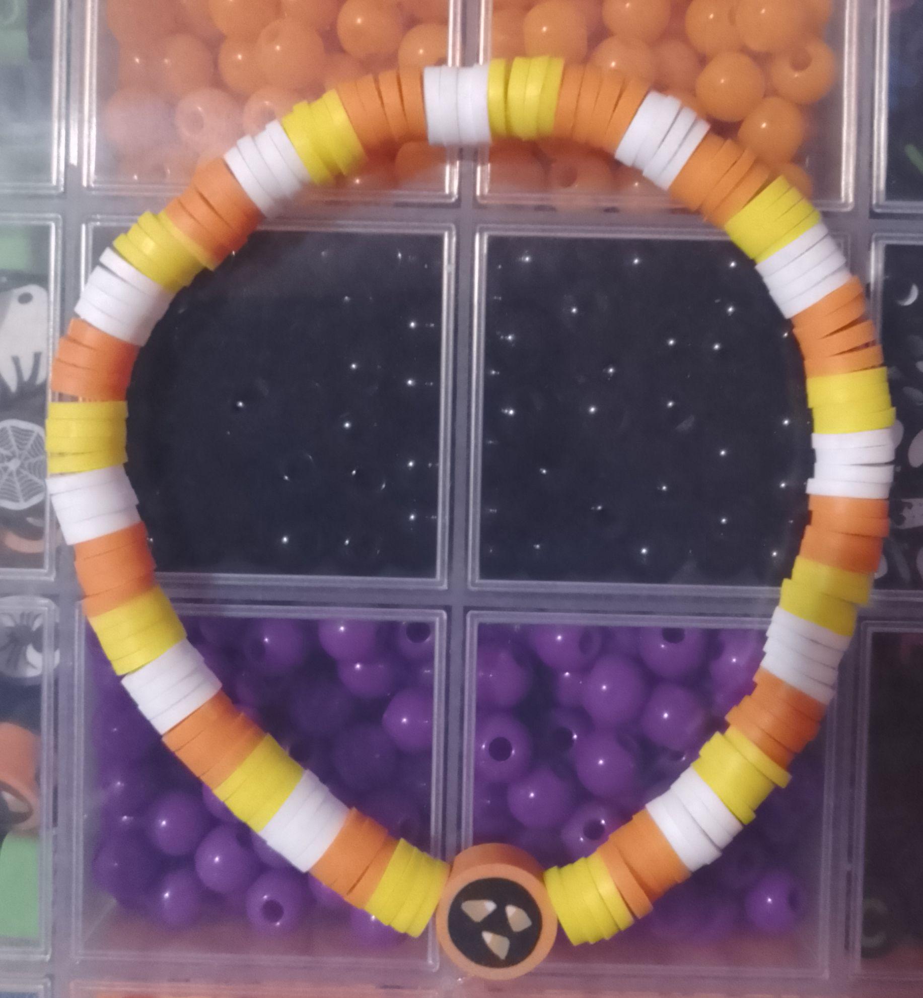 Halloween Themed Clay Bead Bracelets