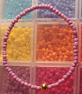 Glass Bead Purple and Pink Bracelets