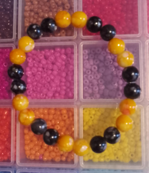 Batman Inspired Beaded Bracelets