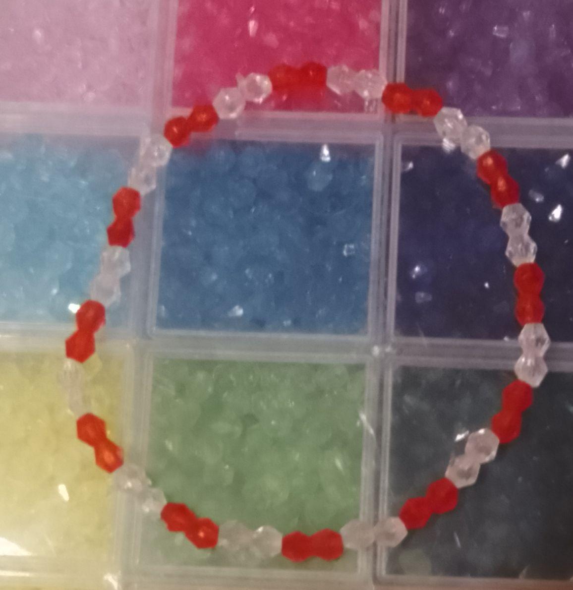 Glass Bead Christmas Bracelets