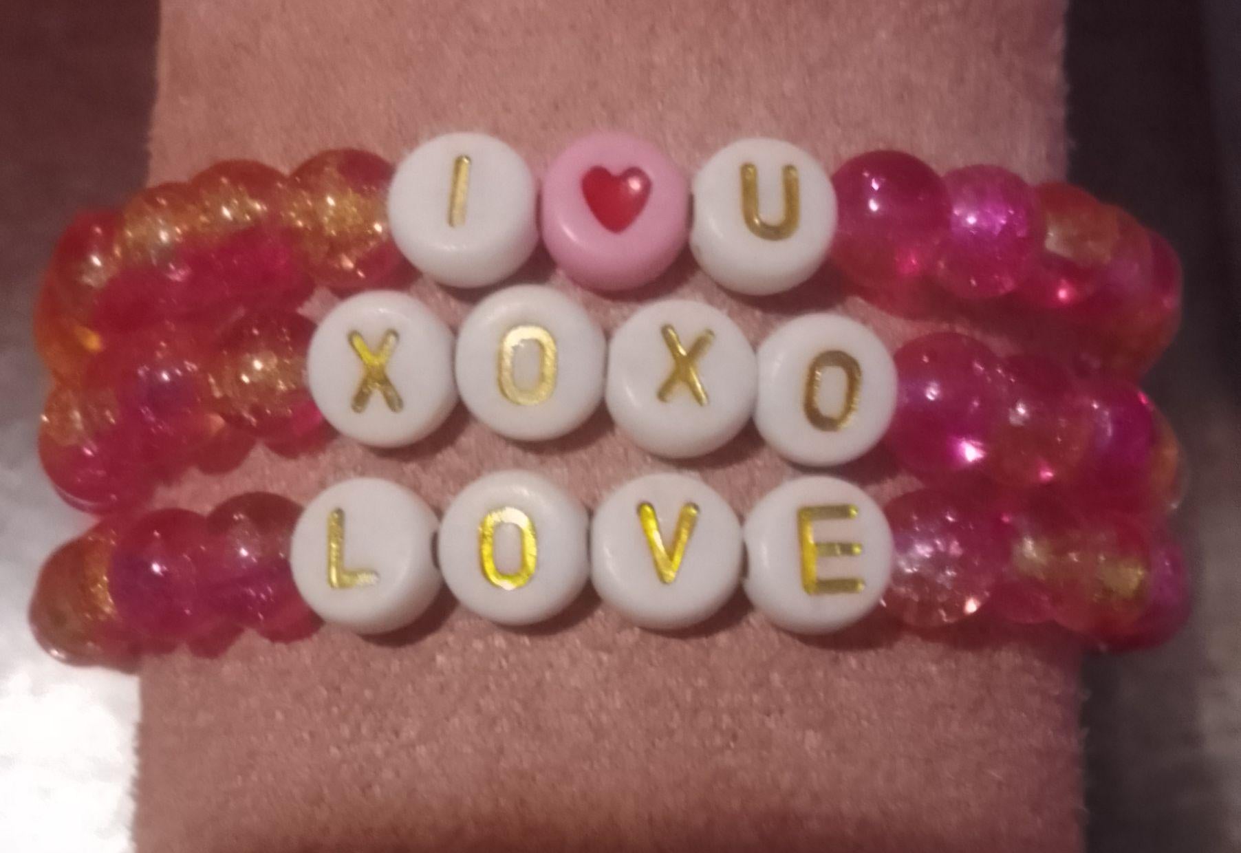 Valentine's Beaded Bracelets