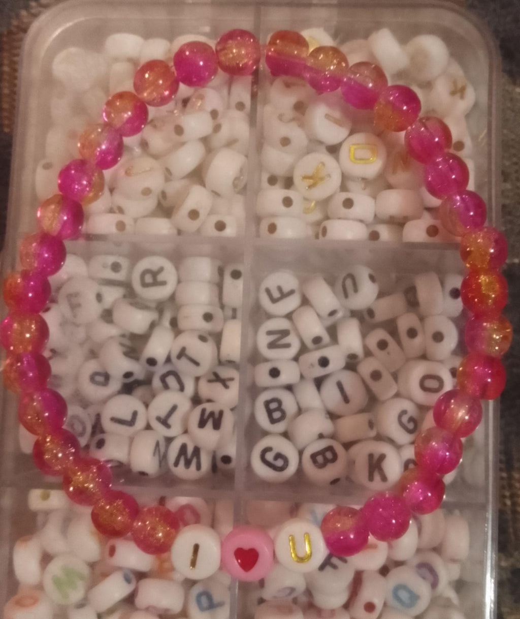 Valentine's Beaded Bracelets