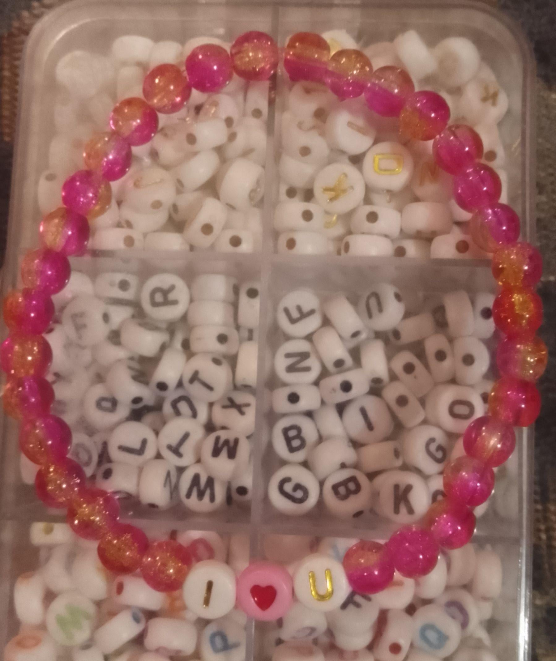 Valentine's Beaded Bracelets