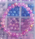 Purple and Gold Crackle Bracelet